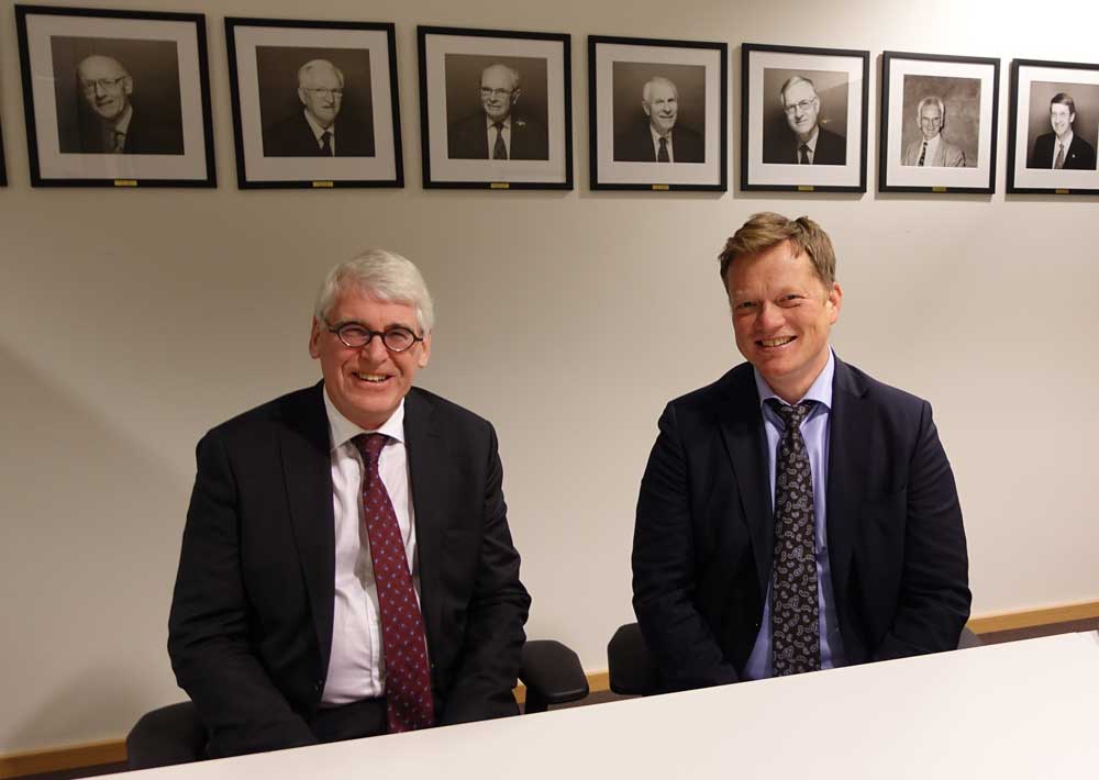 Dekan Ivar P. Gladhaug og visedekan Eivind Engebretsen.