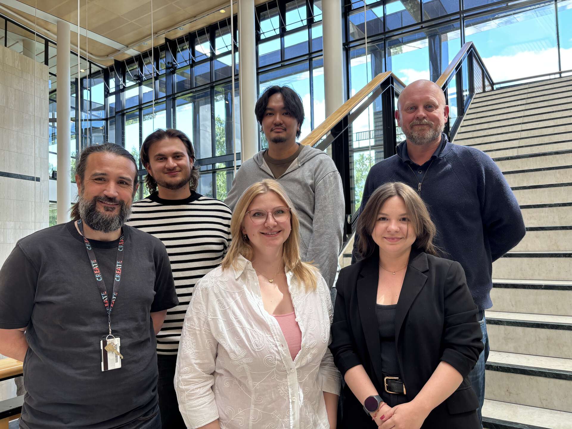 Project team (left to right): Stefan, Ergi, Ylva, Anh, Iulia and Gunnar.