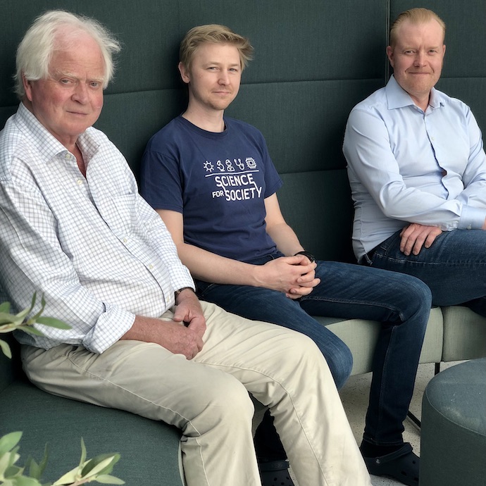 photo of three researchers Vaage Zabirnyk Stensløkken