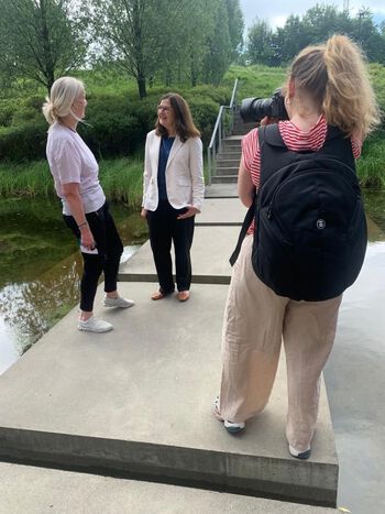 &amp;#160;
Coordinator Anne Moen, UiO and Industry Lead Giovanna Ferarri, Pfizer are photographed. Very good atmosphere among the members of Gravitate-Health at an interactive workshop in Oslo June 29 - 30, 2022.