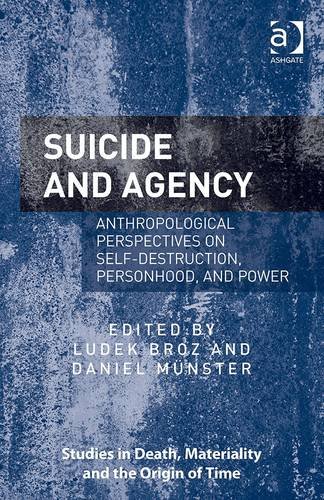 Book cover, Suicide and agency, edited by Ludek Broz and Daniel Münster