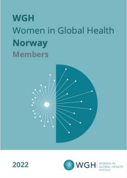 Cover Women in Global Health Norway members booklet.