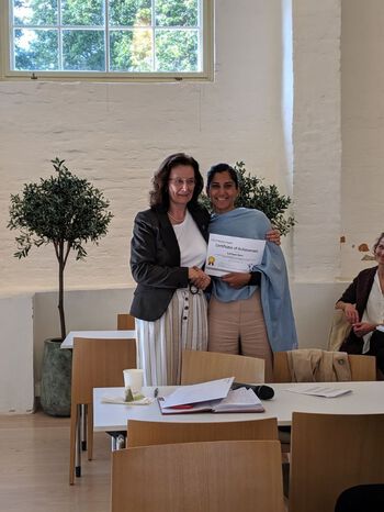 PhD presentation winner:&amp;#160;&quot;Closing Gaps in Maternity Care to Recent Migrant Women in Norway: a study to assess women&#39;s experiences“ by Sukhjeet Bains,&amp;#160;PhD student, Oslo University Hospital