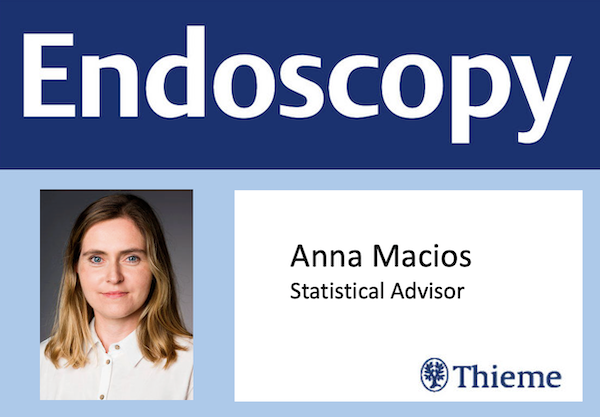 Photo of Anna Macios under the journal header of Endoscopy.