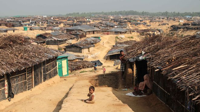 Kutupalong refugee camp in Bangladesh