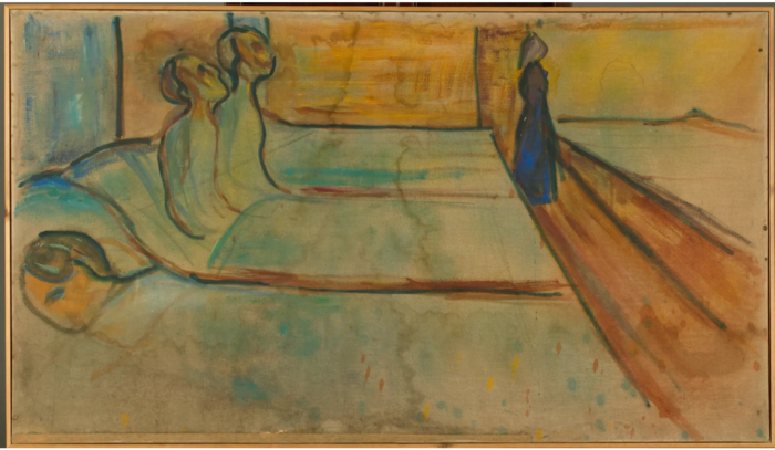 Bildet kan inneholde: kunst, visuell kunst, kunstmaling, maleri, maling.