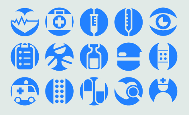ikoner for helsetjenester
