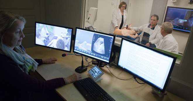 video-opptak og observasjon av simulering av legekontor