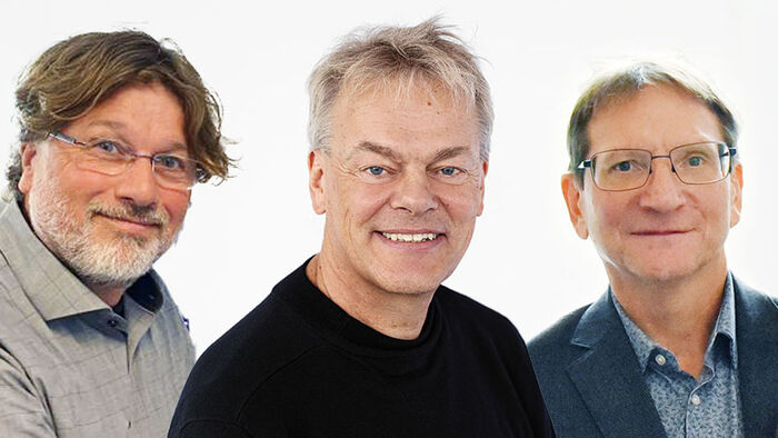 Portraits of the three researchers in the article combined into one image.