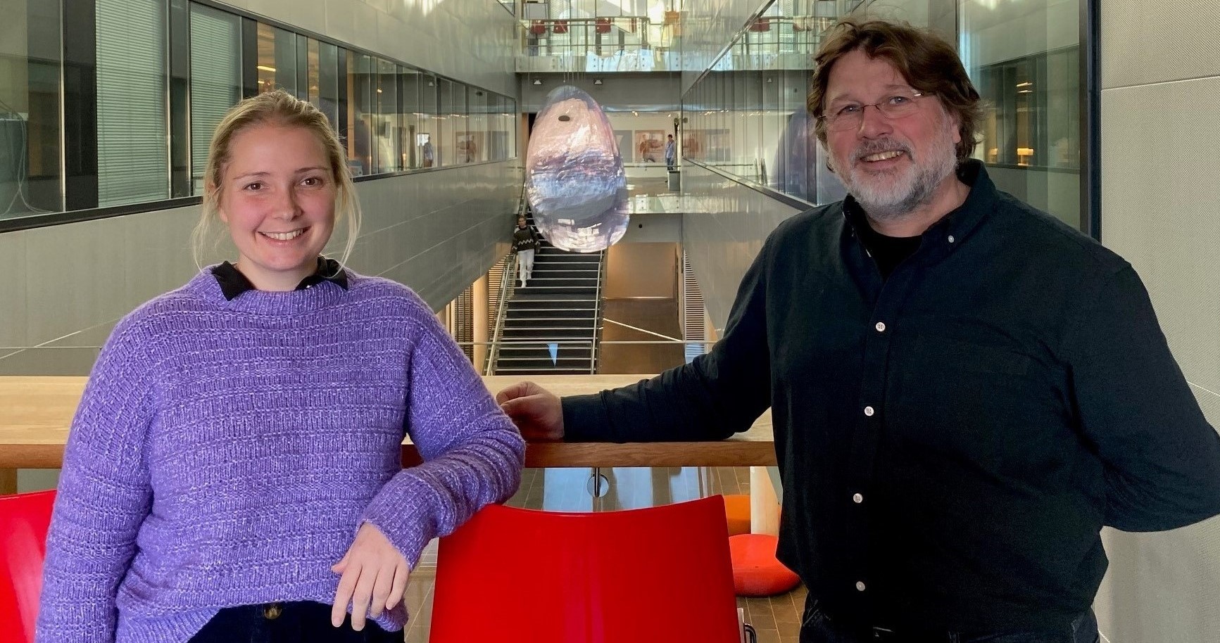 Researcher Ingvild Bjerke and professor Trygve Leergaard.