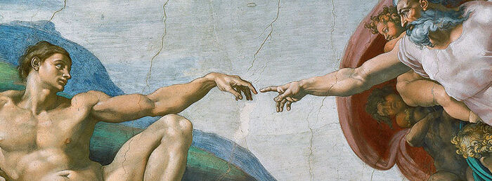 Gud skaper Adam fra det Sixtinske kapell
