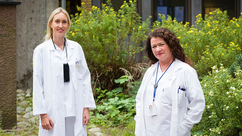 Image of two of the researchers behind the study, Kathrine Blom and Ragnheidur Bragadottir