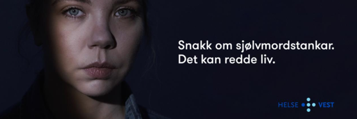 Kampanje Helse Vest - snakk om selvmordstanker