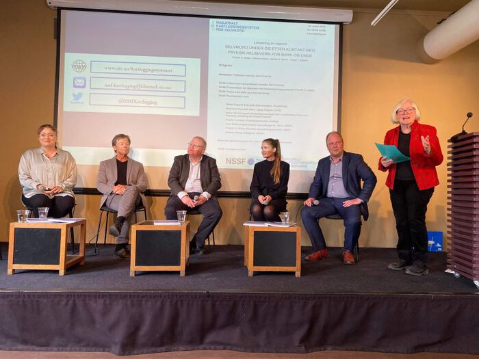 Presentasjon, rapport, selvmordsforebygging, Litteraturhuset i Oslo