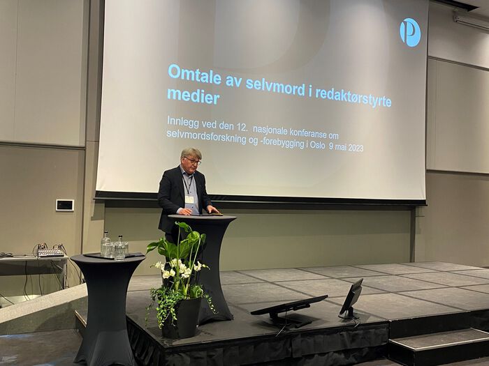 Erik Sønsteinlie, redaktør Oppland Arbeiderblad 