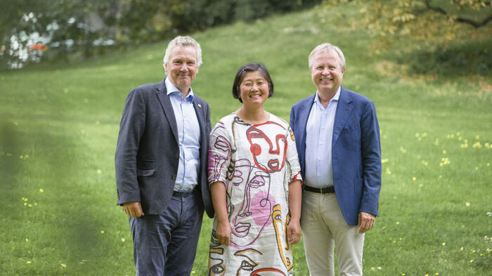 Bilde av Dag Kvale, Shuo-Wang Qiao og Torbjørn Omland