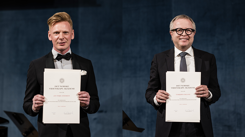 Bilde av professorene Jan Terje Andersen og Torbjørn Omland