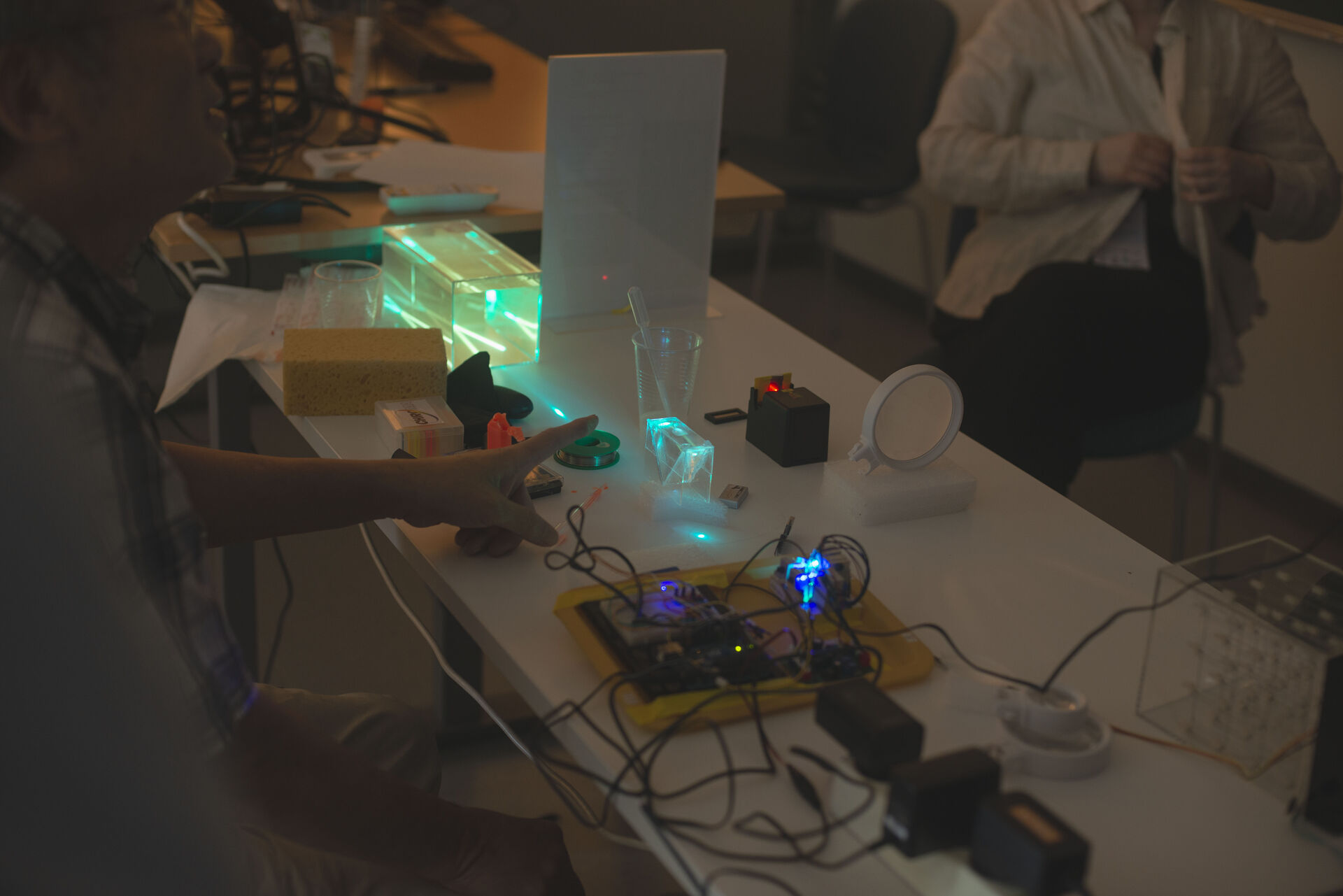 Product demo at the 8th NorMIC workshop. Photo: Edna Xian Hu
