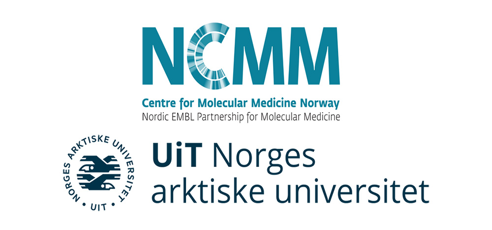 Image contains logo of the Center for Molecular Medicine Norway and the University in the Arctic