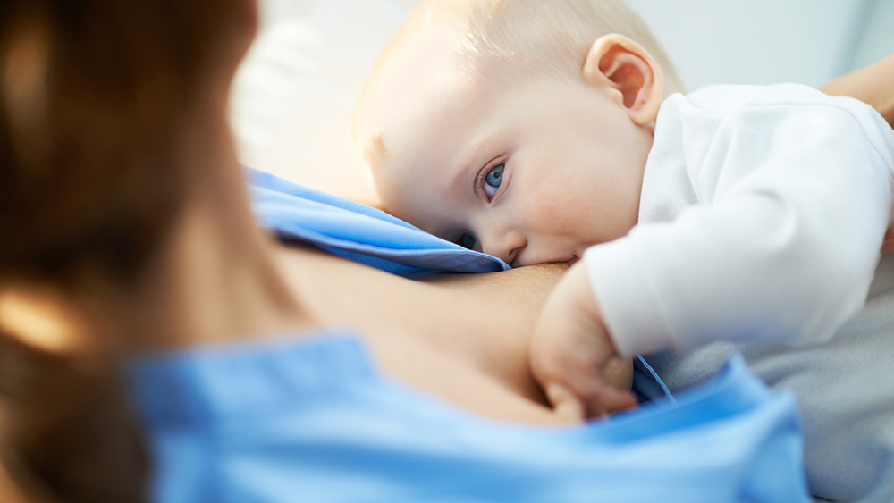 image of child breastfeeding